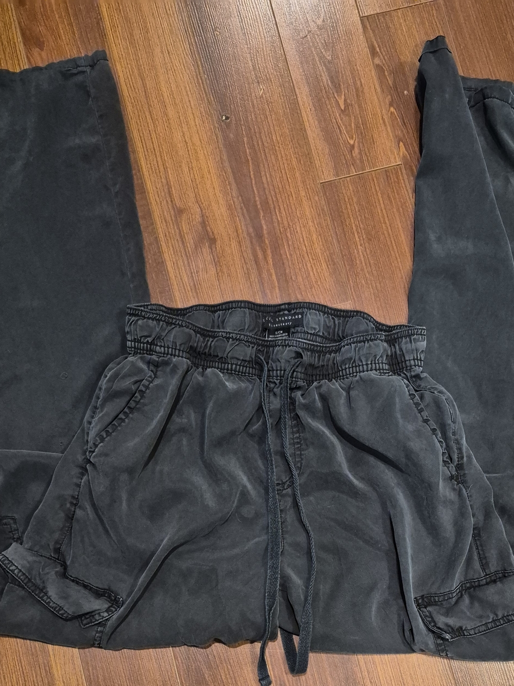 Social Standard by sanctuary Black Elastic Waist Cargo Pants